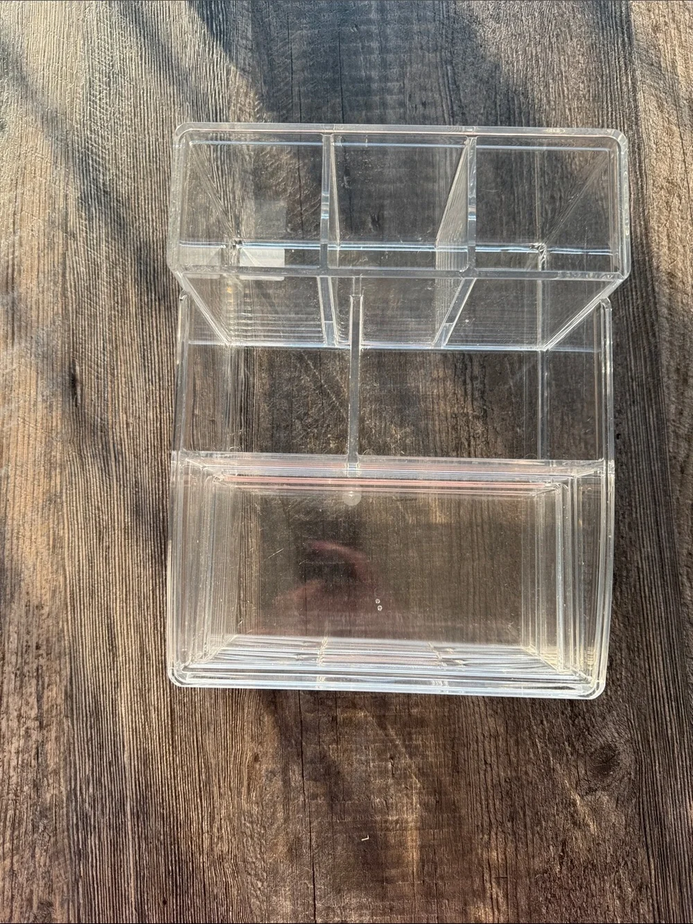 Clear Acrylic Cosmetic Organizer with Removable Dividers